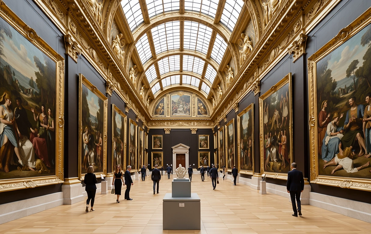Innenansicht des Louvre