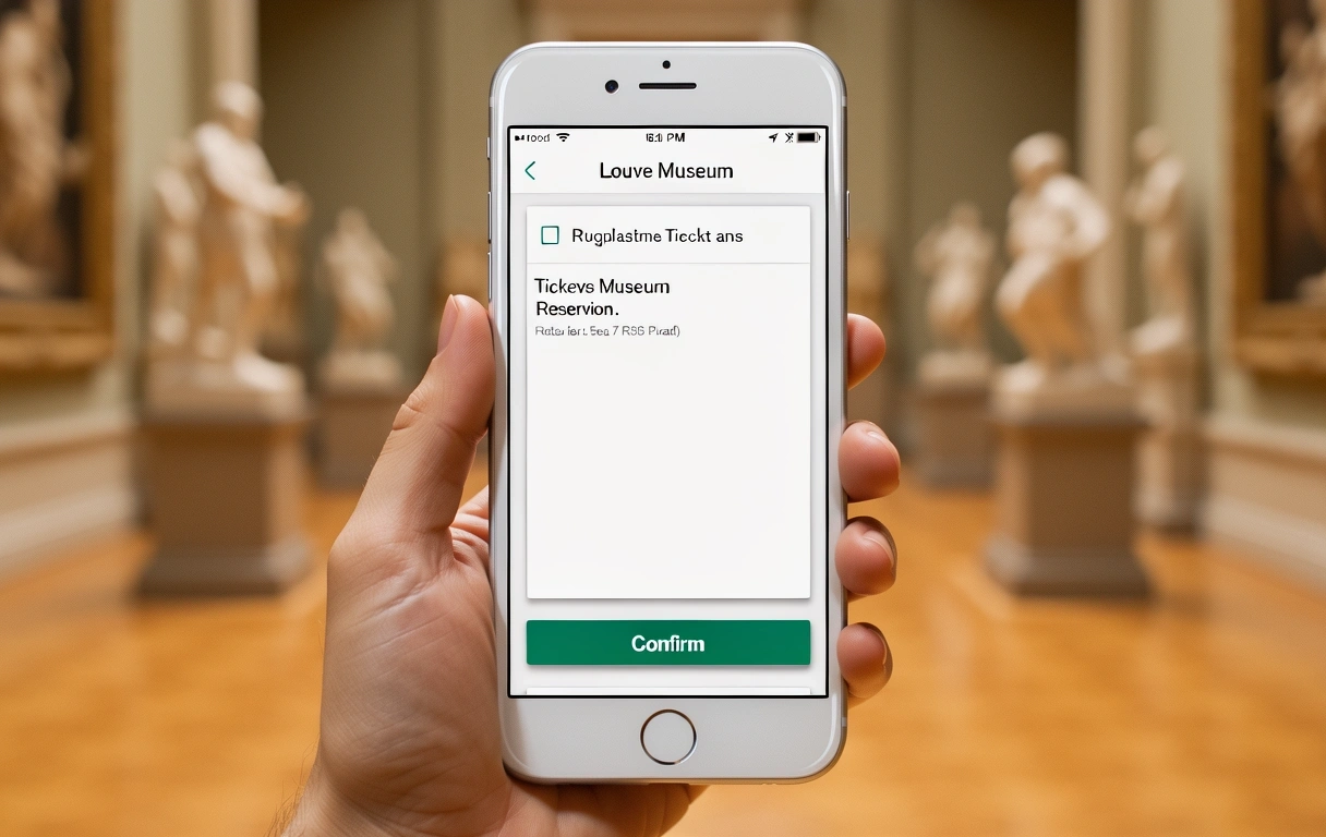 Louvre online booking Hilfe